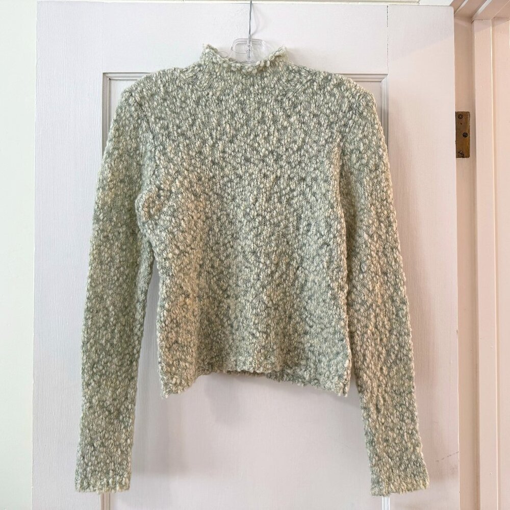 Halogen | Green Mock Neck Sweater - Sz S
